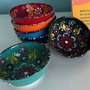 Ceramic Pinch Bowls— Set of 6